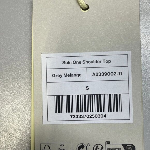 NEW AXEL ARIAGATO Women's Suki One-Shoulder Top Grey Size S -- NWT - Picture 6 of 7